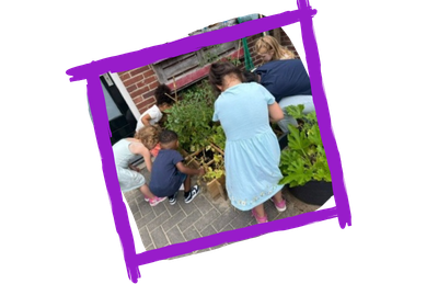 Samen groeien in de moestuin op Stalberg 